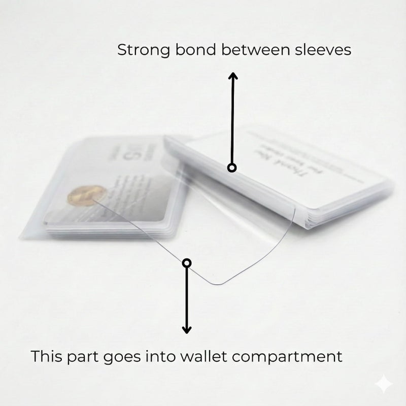 ag wallets Wallets Set of 2 Clear Premium Quality Wallet Insert from (Trifold 6 Page) - Image 4